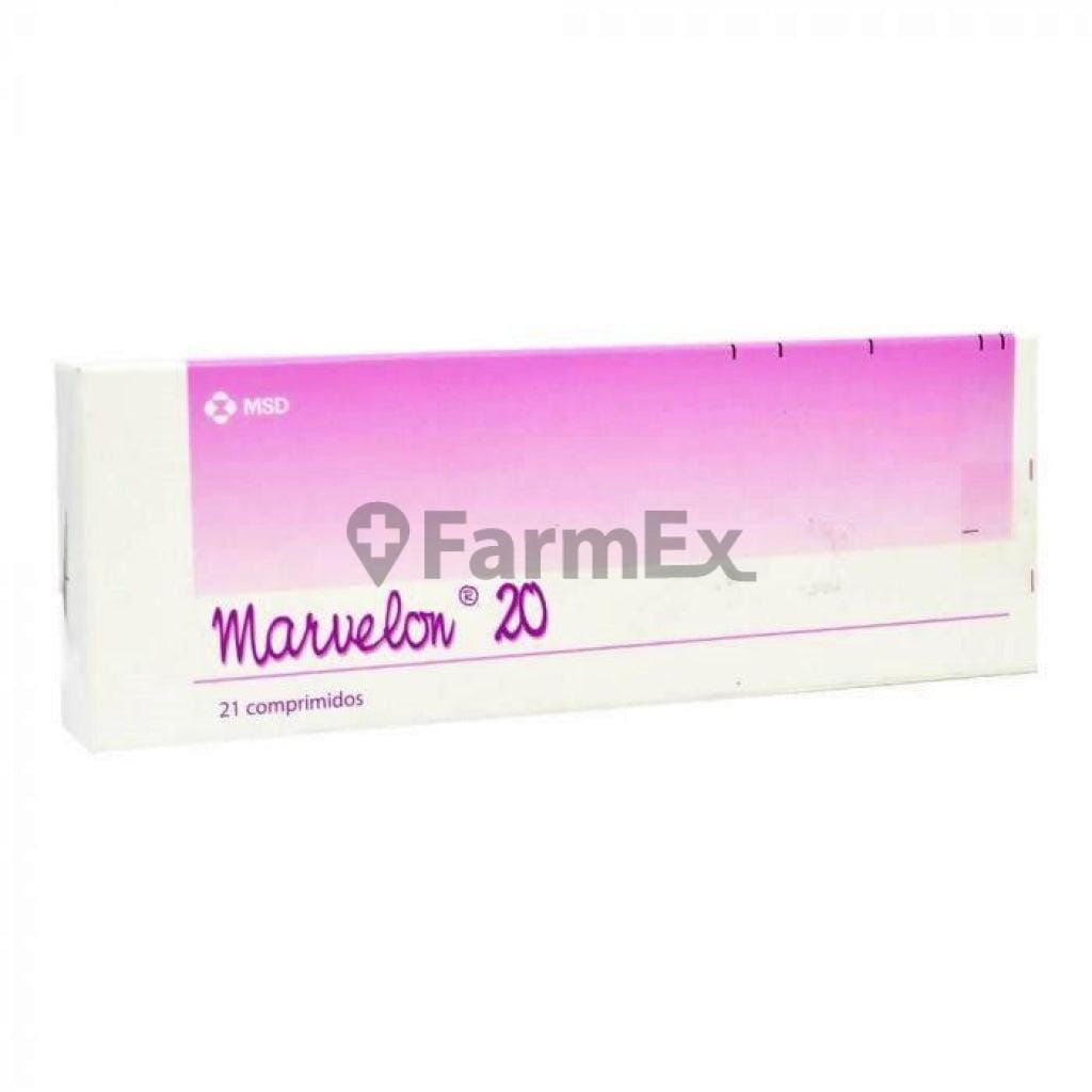 Marvelon 20 x 21 comprimidos susc-1 de 6 meses Farmex-Suscripciones-Persistente
